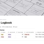 contoh logbook diabetes di Notion